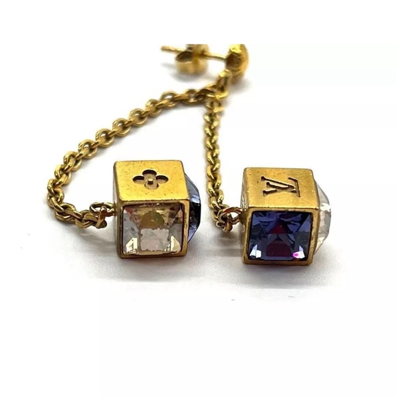 💝 Auth LOUIS VUITTON set of Gamble Necklace, Earrings, and Ring 💝 - Picture 7 of 10